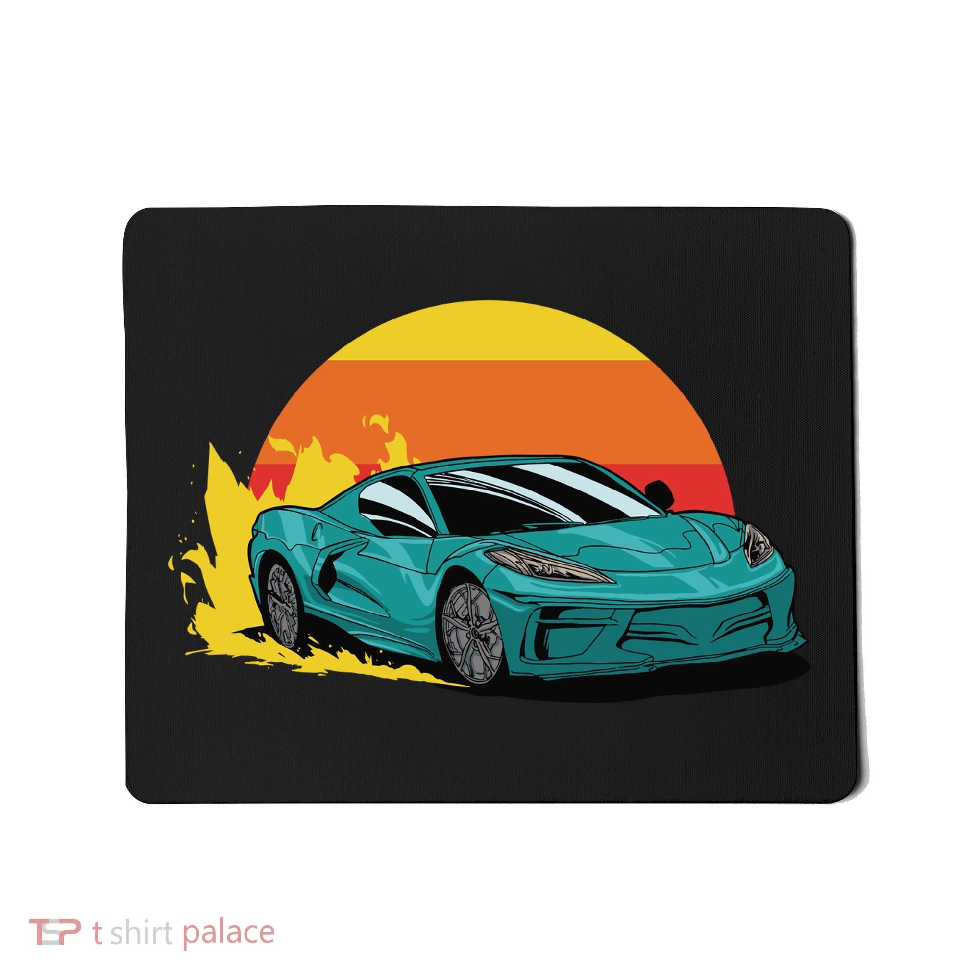 Race Car Sunset Mousepad
