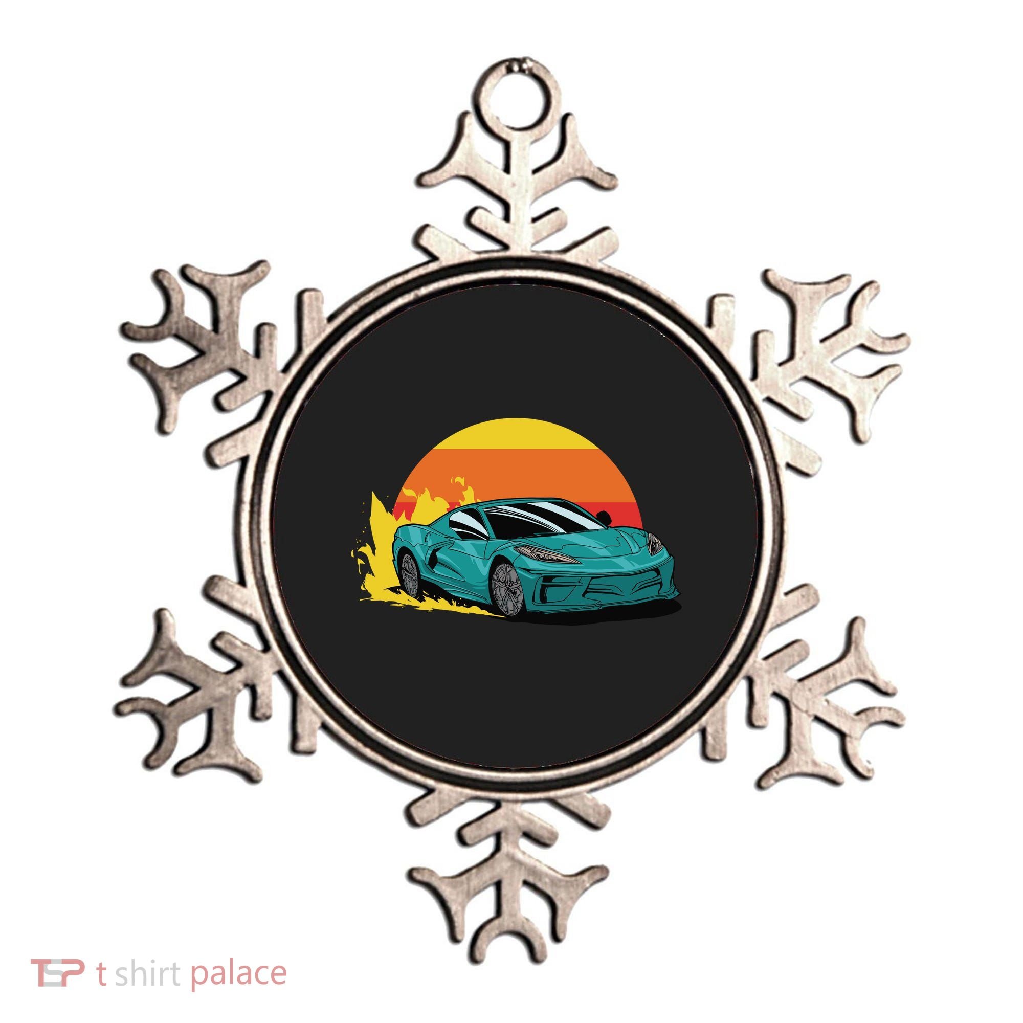 Race Car Sunset Ornament