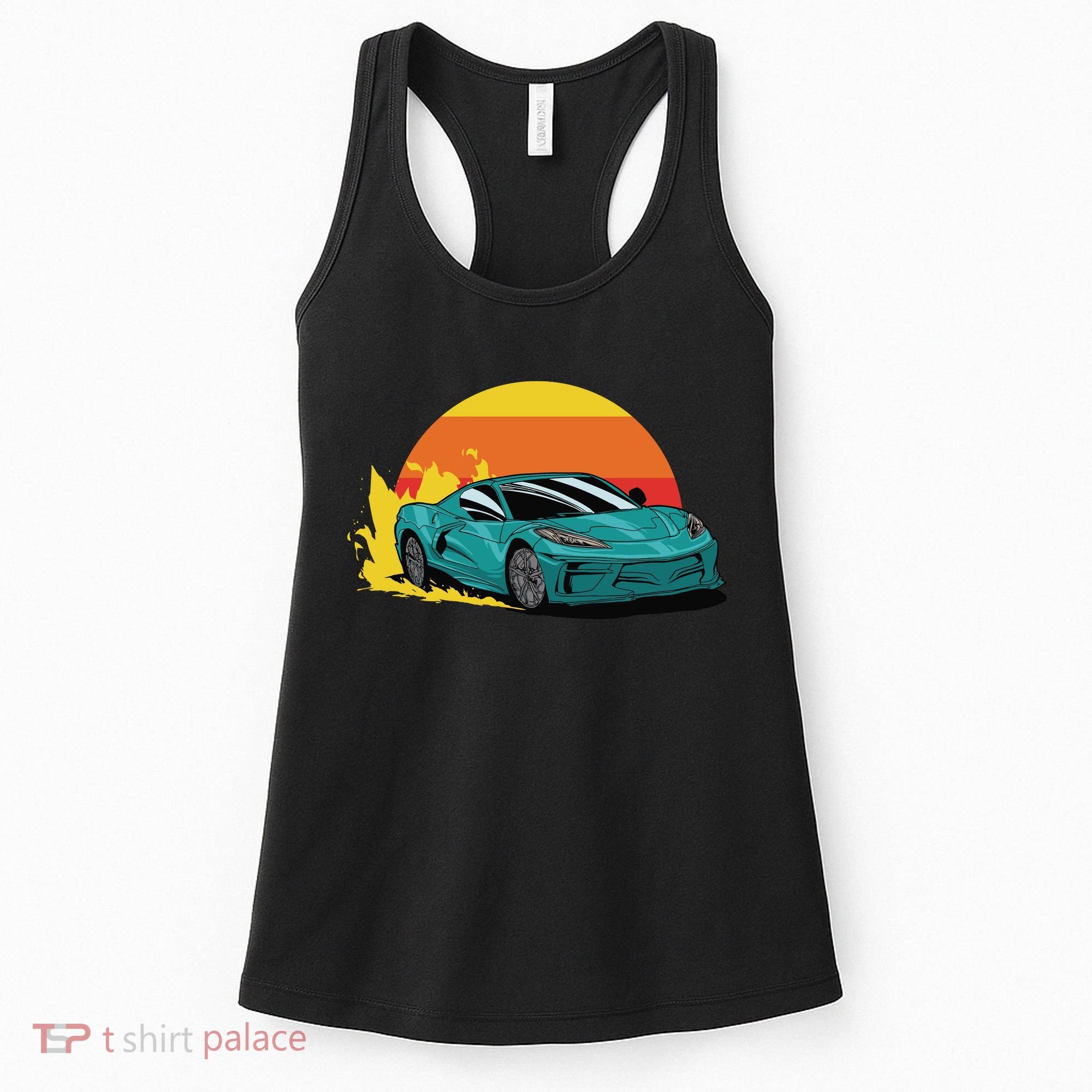 Race Car Sunset Women's Tank Top