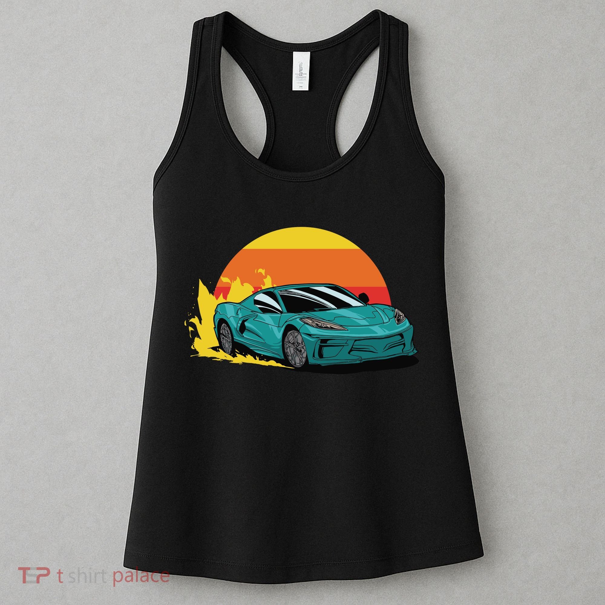 Race Car Sunset Women's Tank Top