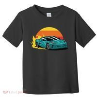Race Car Sunset Toddler T-Shirt thumb 0