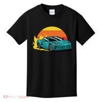Race Car Sunset Kids T-Shirt thumb 0
