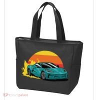 Race Car Sunset Tote Bag thumb 3