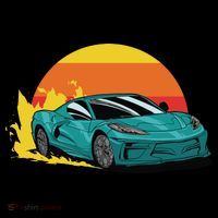 Race Car Sunset Tote Bag thumb 4