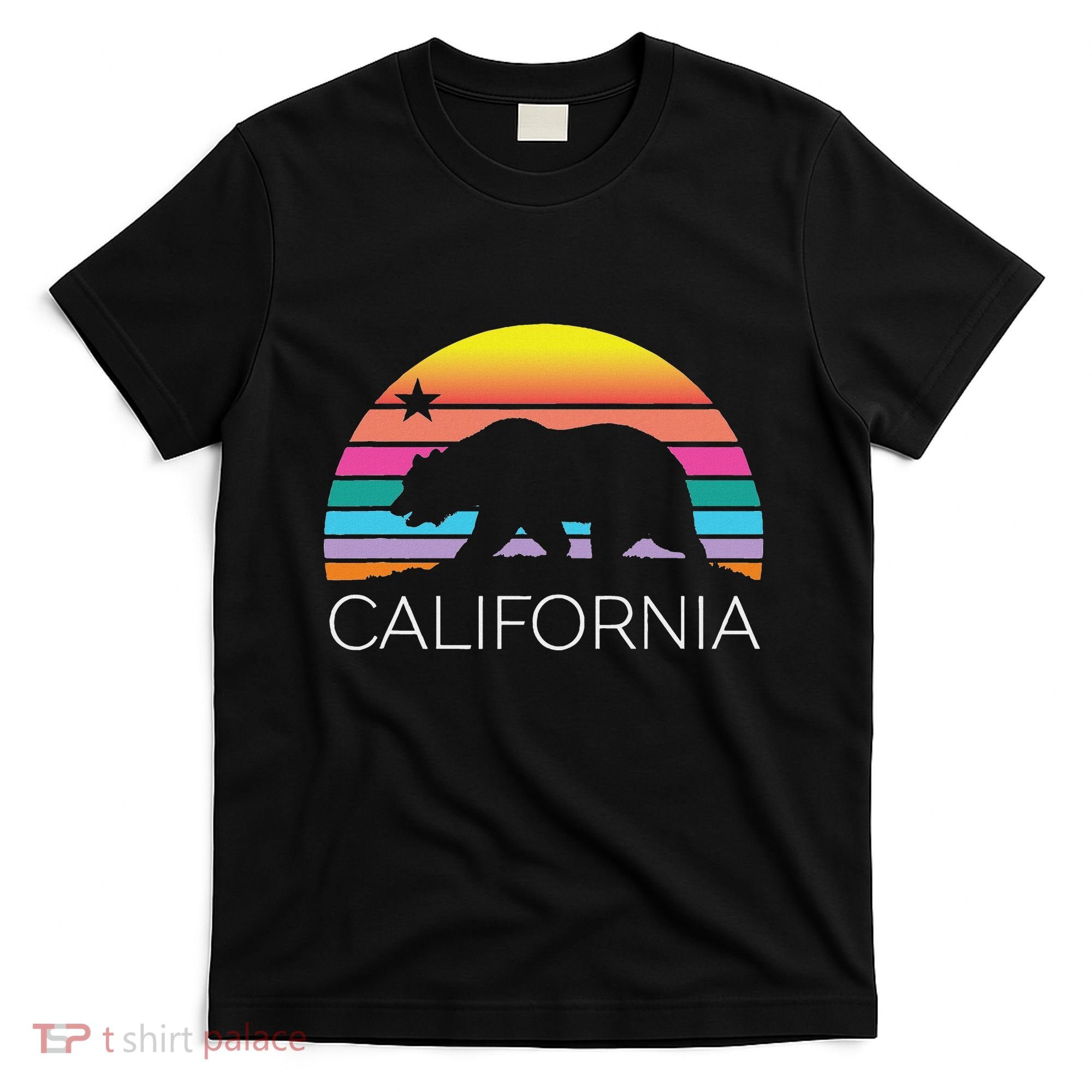 Retro California Surf Vintage Beach Cali 80s Venice Palm Sun T-Shirt