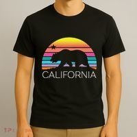 Retro California Surf Vintage Beach Cali 80s Venice Palm Sun T-Shirt thumb 3