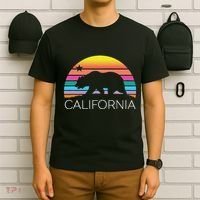 Retro California Surf Vintage Beach Cali 80s Venice Palm Sun T-Shirt thumb 6