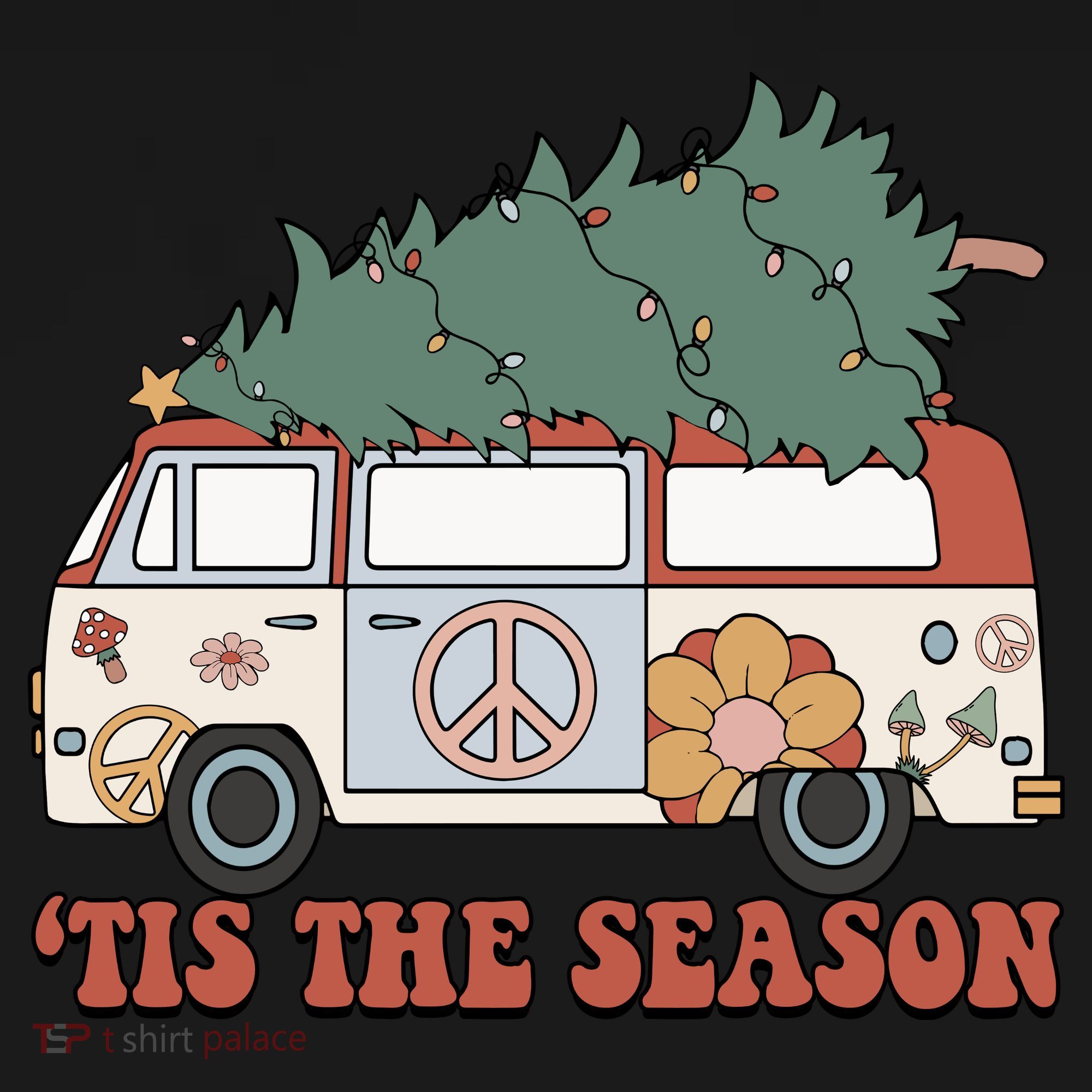 Retro Christmas Tis The Season Truck Christmas Tree Lights Women's Tank Top