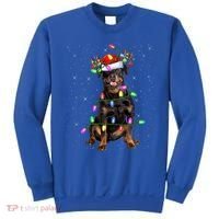 Rottweiler Christmas Tree Light Pajama Dog Xmas Great Gift Sweatshirt thumb 0