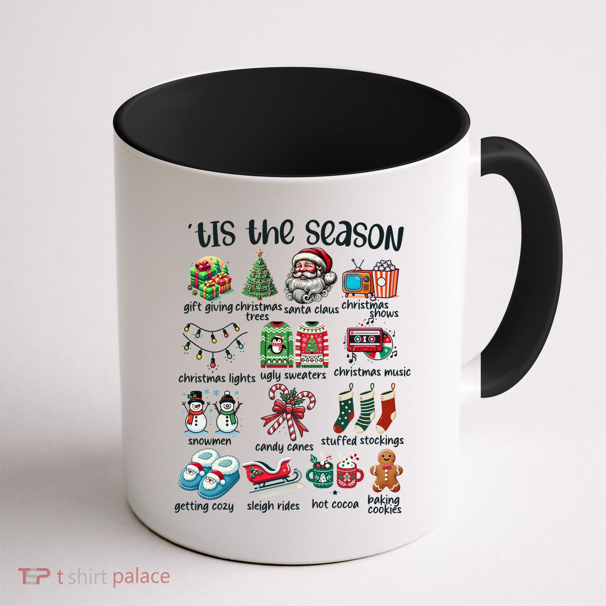 Retro Christmas Tis The Season Coffee Mug