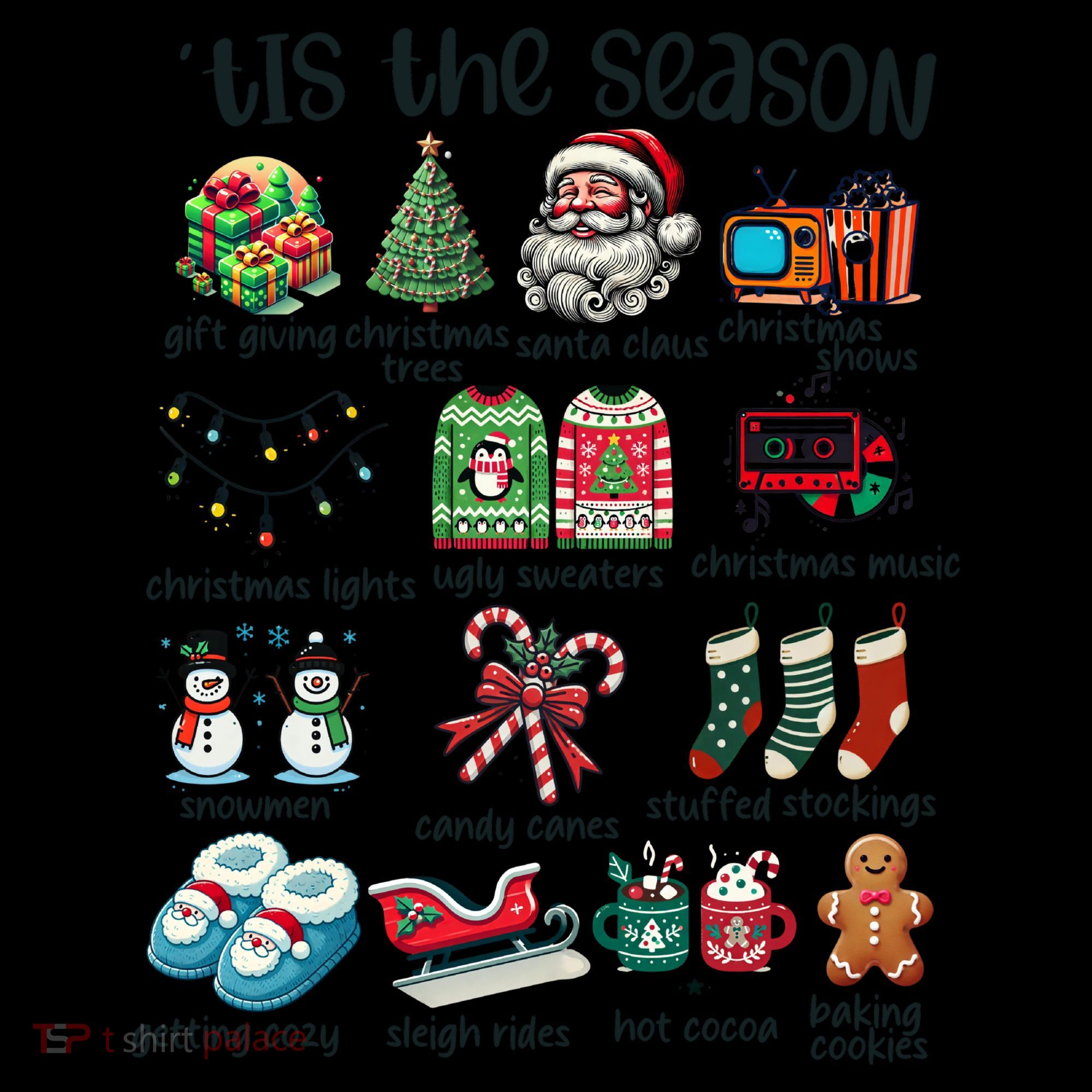 Retro Christmas Tis The Season Coffee Mug