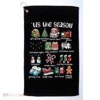 Retro Christmas Tis The Season Golf Towel thumb 0