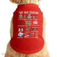 Retro Christmas Tis The Season Doggie Tank thumb 0