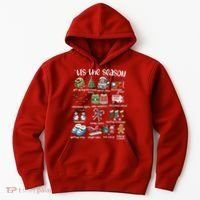 Retro Christmas Tis The Season Hoodie thumb 0
