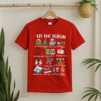 Retro Christmas Tis The Season T-Shirt thumb 2
