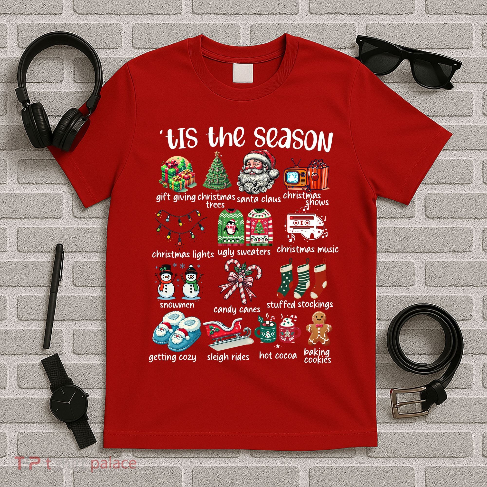 Retro Christmas Tis The Season T-Shirt