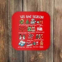 Retro Christmas Tis The Season Coaster thumb 0