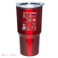 Retro Christmas Tis The Season Tumbler thumb 0