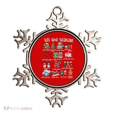Retro Christmas Tis The Season Ornament