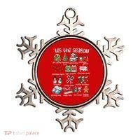 Retro Christmas Tis The Season Ornament thumb 0