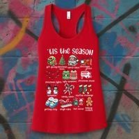 Retro Christmas Tis The Season Women's Tank Top thumb 3