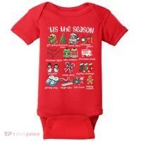 Retro Christmas Tis The Season Baby Bodysuit thumb 0