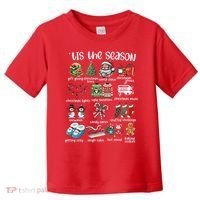 Retro Christmas Tis The Season Toddler T-Shirt thumb 0