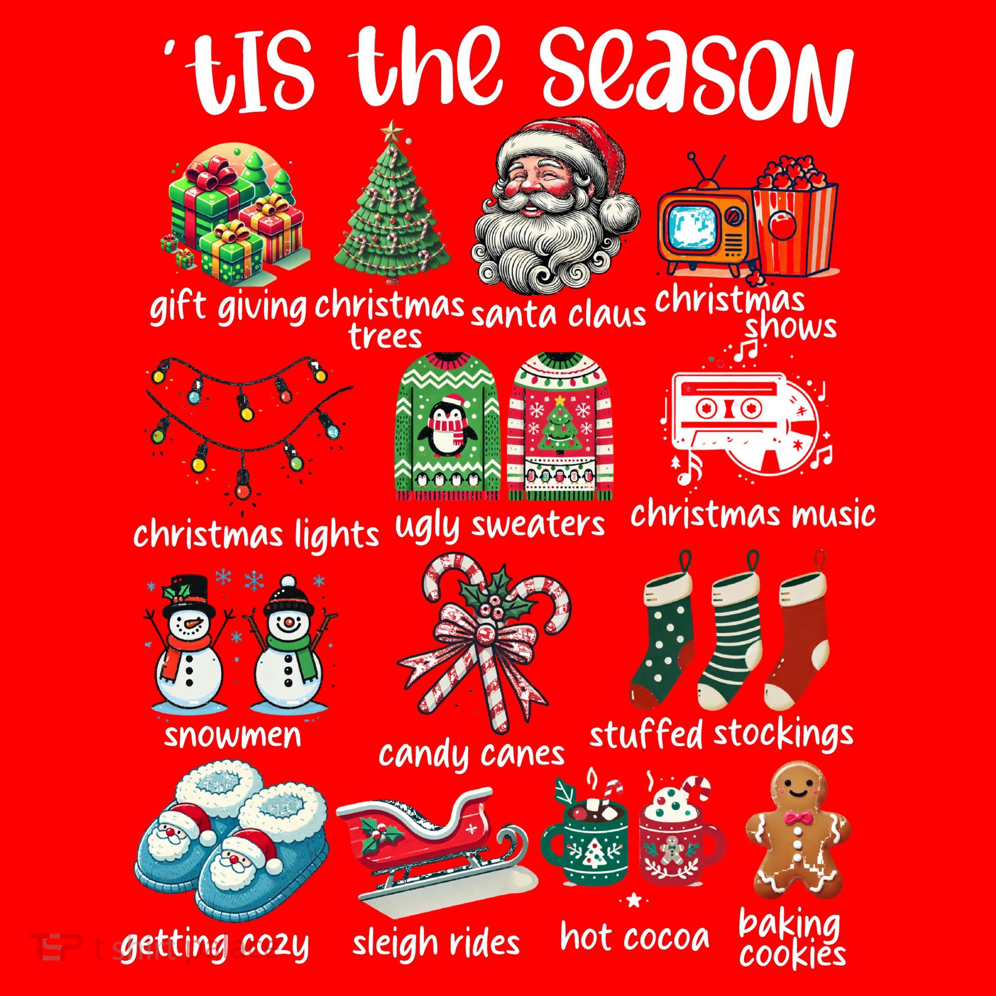 Retro Christmas Tis The Season Visor
