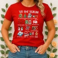 Retro Christmas Tis The Season Women's T-Shirt thumb 2