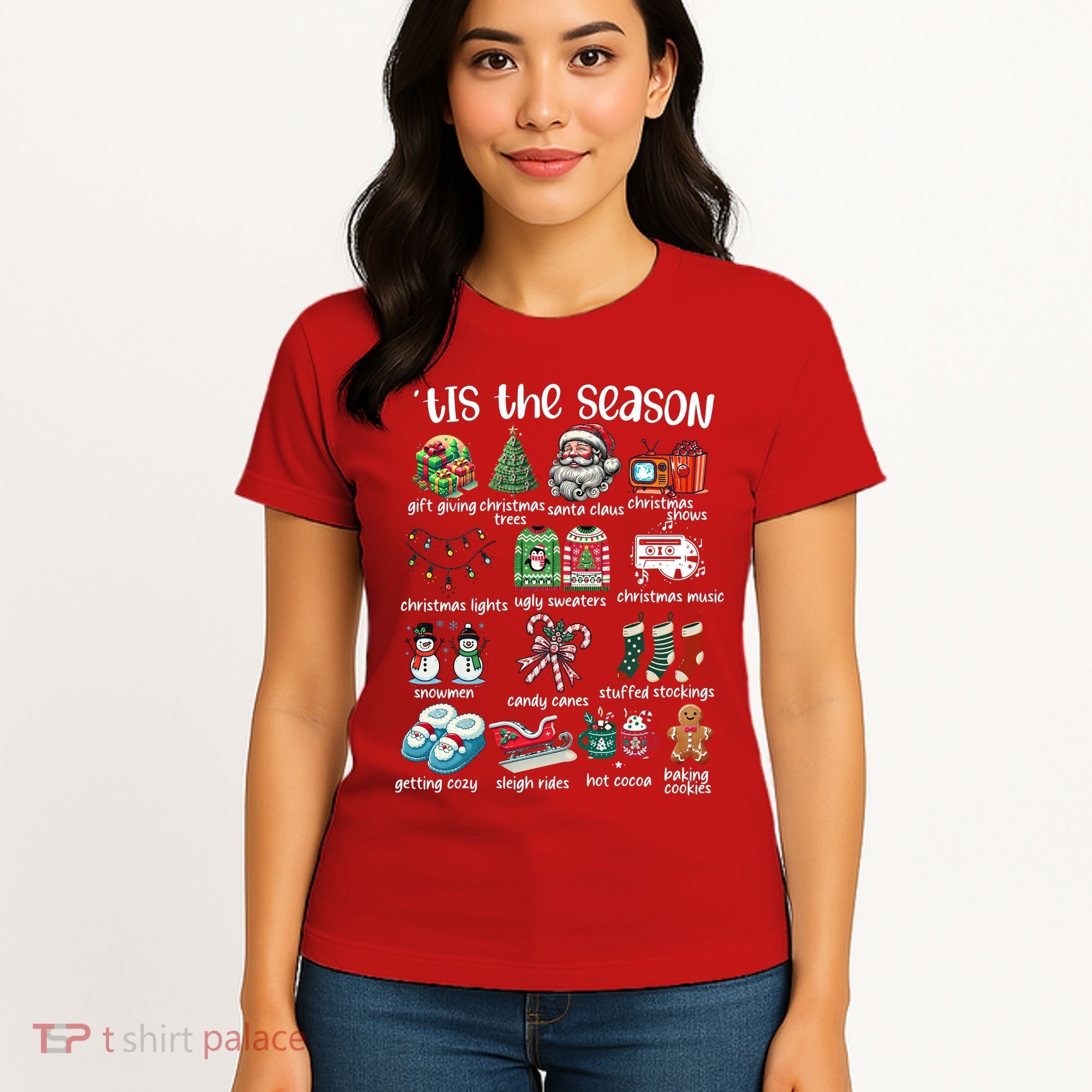 Retro Christmas Tis The Season Women's T-Shirt
