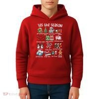 Retro Christmas Tis The Season Kids Hoodie thumb 4