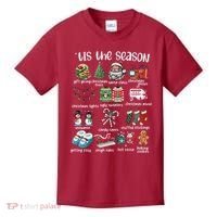 Retro Christmas Tis The Season Kids T-Shirt thumb 0