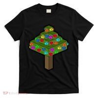 Retro Christmas Tree Blocks Gaming Craft T-Shirt thumb 0