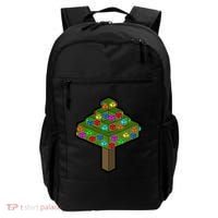 Retro Christmas Tree Blocks Gaming Craft Backpack thumb 0