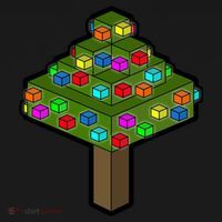 Retro Christmas Tree Blocks Gaming Craft Bucket Hat thumb 4