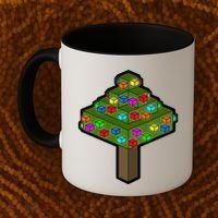 Retro Christmas Tree Blocks Gaming Craft Coffee Mug thumb 2