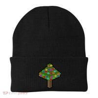 Retro Christmas Tree Blocks Gaming Craft Beanie thumb 0