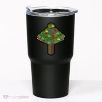 Retro Christmas Tree Blocks Gaming Craft Tumbler thumb 0