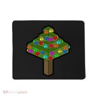 Retro Christmas Tree Blocks Gaming Craft Mousepad thumb 0