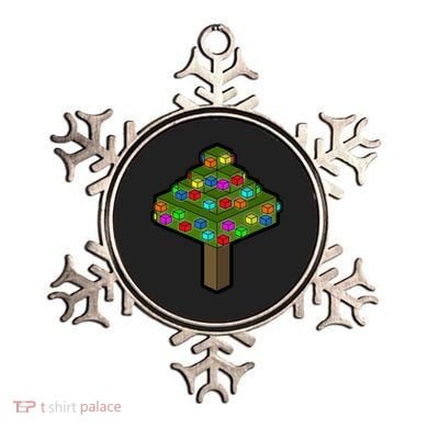 Retro Christmas Tree Blocks Gaming Craft Ornament
