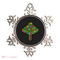 Retro Christmas Tree Blocks Gaming Craft Ornament thumb 0