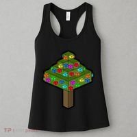 Retro Christmas Tree Blocks Gaming Craft Women's Tank Top thumb 3