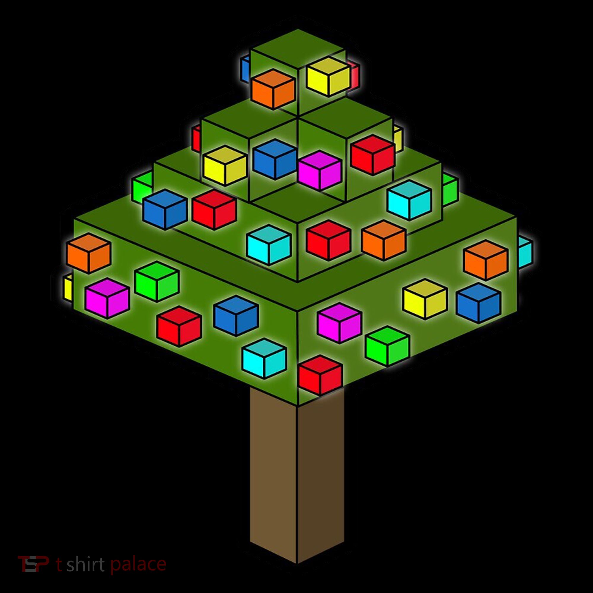 Retro Christmas Tree Blocks Gaming Craft Tank Top