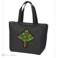 Retro Christmas Tree Blocks Gaming Craft Tote Bag thumb 3