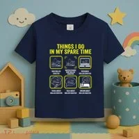 Roller Coaster Things I Do In My Spare Time Rollercoaster Toddler T-Shirt thumb 3