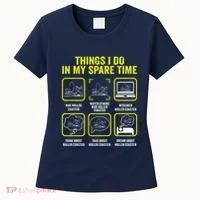 Roller Coaster Things I Do In My Spare Time Rollercoaster Women's T-Shirt thumb 0