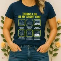 Roller Coaster Things I Do In My Spare Time Rollercoaster Women's T-Shirt thumb 2