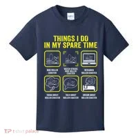 Roller Coaster Things I Do In My Spare Time Rollercoaster Kids T-Shirt thumb 0