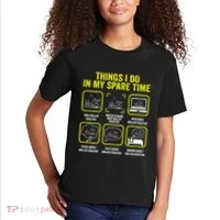 Roller Coaster Things I Do In My Spare Time Rollercoaster Kids T-Shirt thumb 2