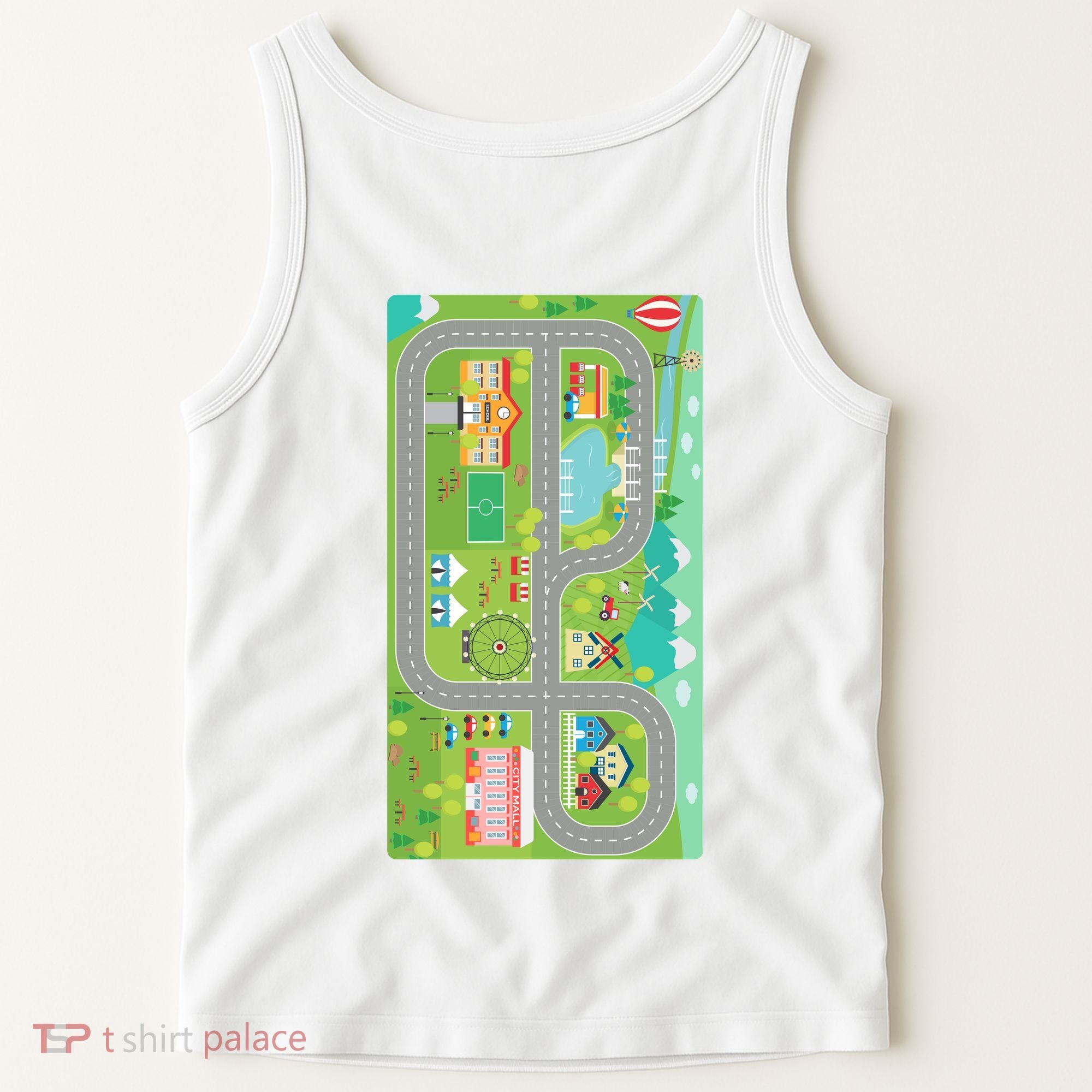 Race Car Track Funny Parent Trap Tank Top